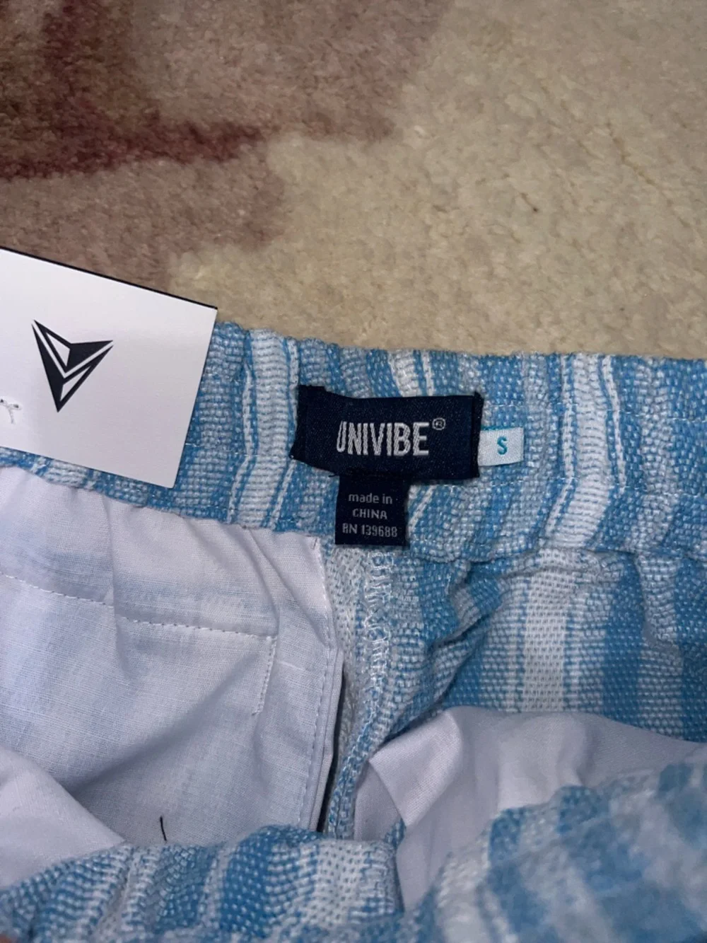 NEW Univibe Short Sleeve Boys Matching Set Button Down with Drawstring Shorts